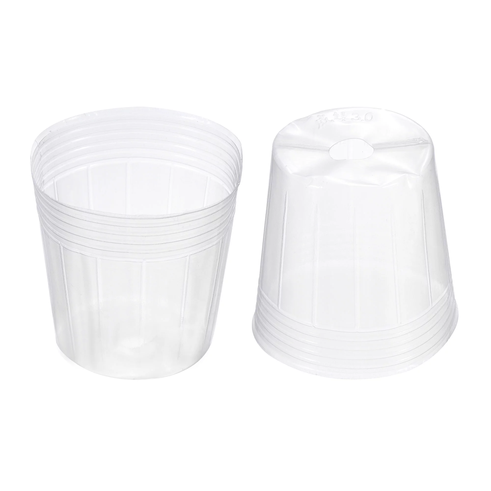 Uxcell 4'' Plastic Plant Nursery Pots, Flower Starting Container, Clear 40 Pack