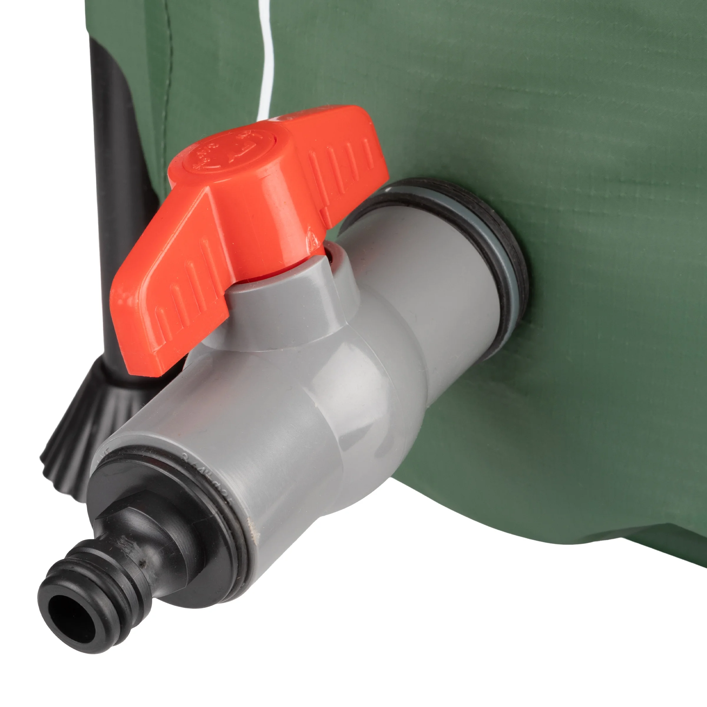 Pure Garden 26.4-Gallon/100-Liter Collapsible PVC Rain Barrel with Water Spigot, Green