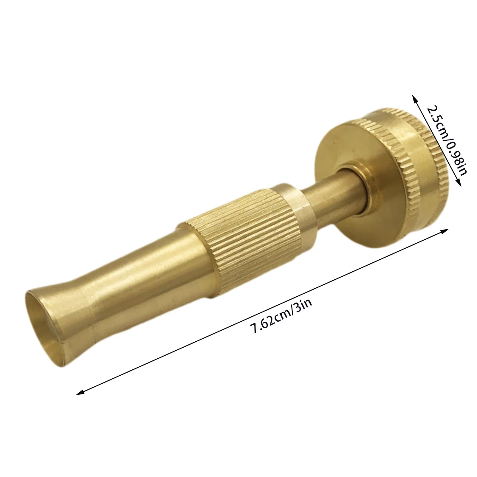 YHAIOGS 3 inches Copper Garden Hose High Pressure Nozzle Hose Nozzle Twisted Water Hose Nozzle