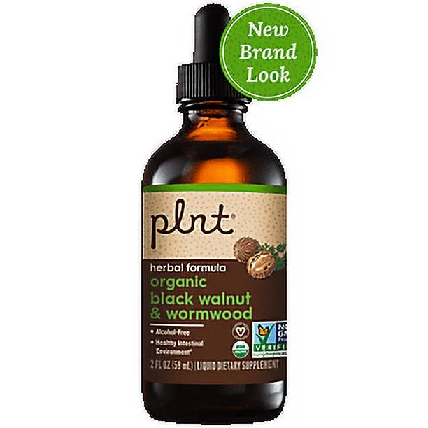 Organic Liquid Black Walnut & Wormwood ? Supports a Healthy Intestinal Environment - Alcohol-Free (2 fl. oz.)