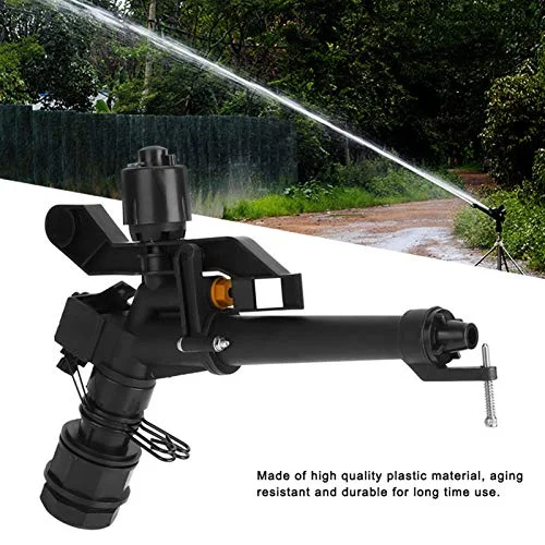 Irrigation Sprinkler, Plastic 1.5in to 1in DN25 Female Thread Adjustable 360 Degree Rotating Rocking Arm Sprinkler Farm Irrigation