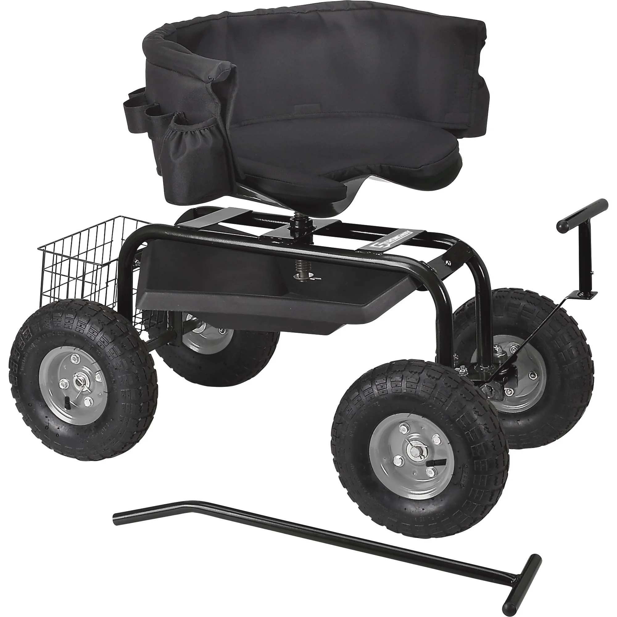 Strongway Deluxe Rolling Garden Seat with Easy Change Turnbars