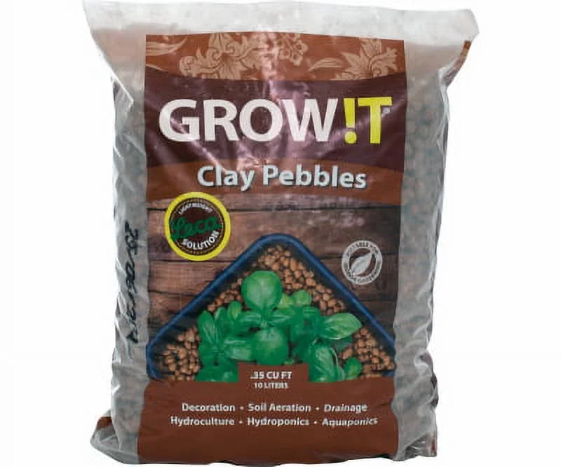 Plant!T 10 Liter Horticultural Clay Pebbles 8 mm-16 mm Pebble Size Mad, Each