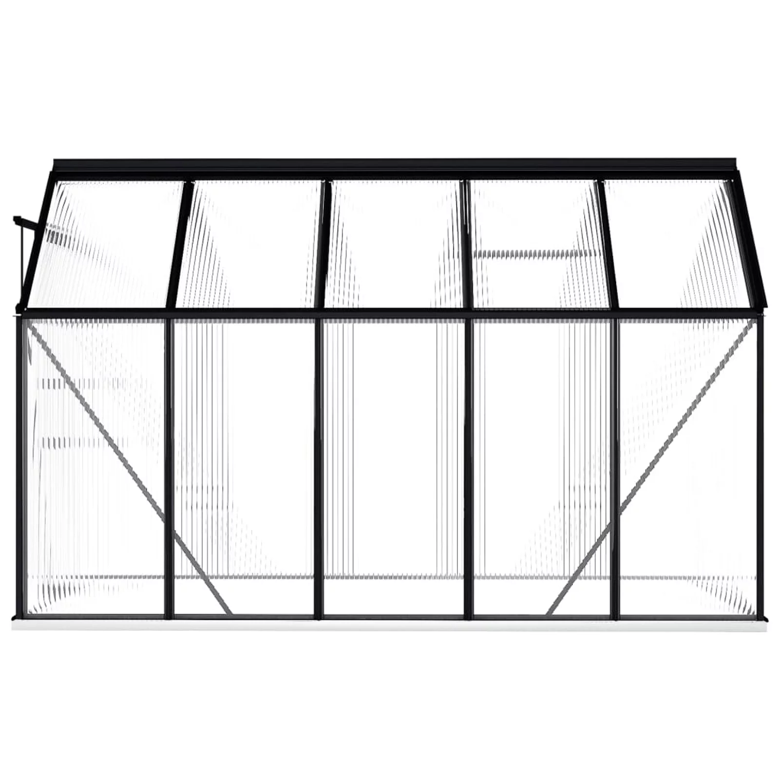 Dcenta Greenhouse with Base Frame Anthracite Aluminum 63.4 ft²