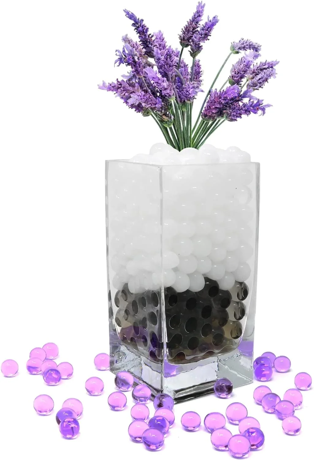 Elegant and Easy DIY Table Centerpieces for Events, Parties, Weddings, Home, and Office Decor: Vase Fillers, Floral Arrangement Displays with Water Gel Beads. 8 Oz. White