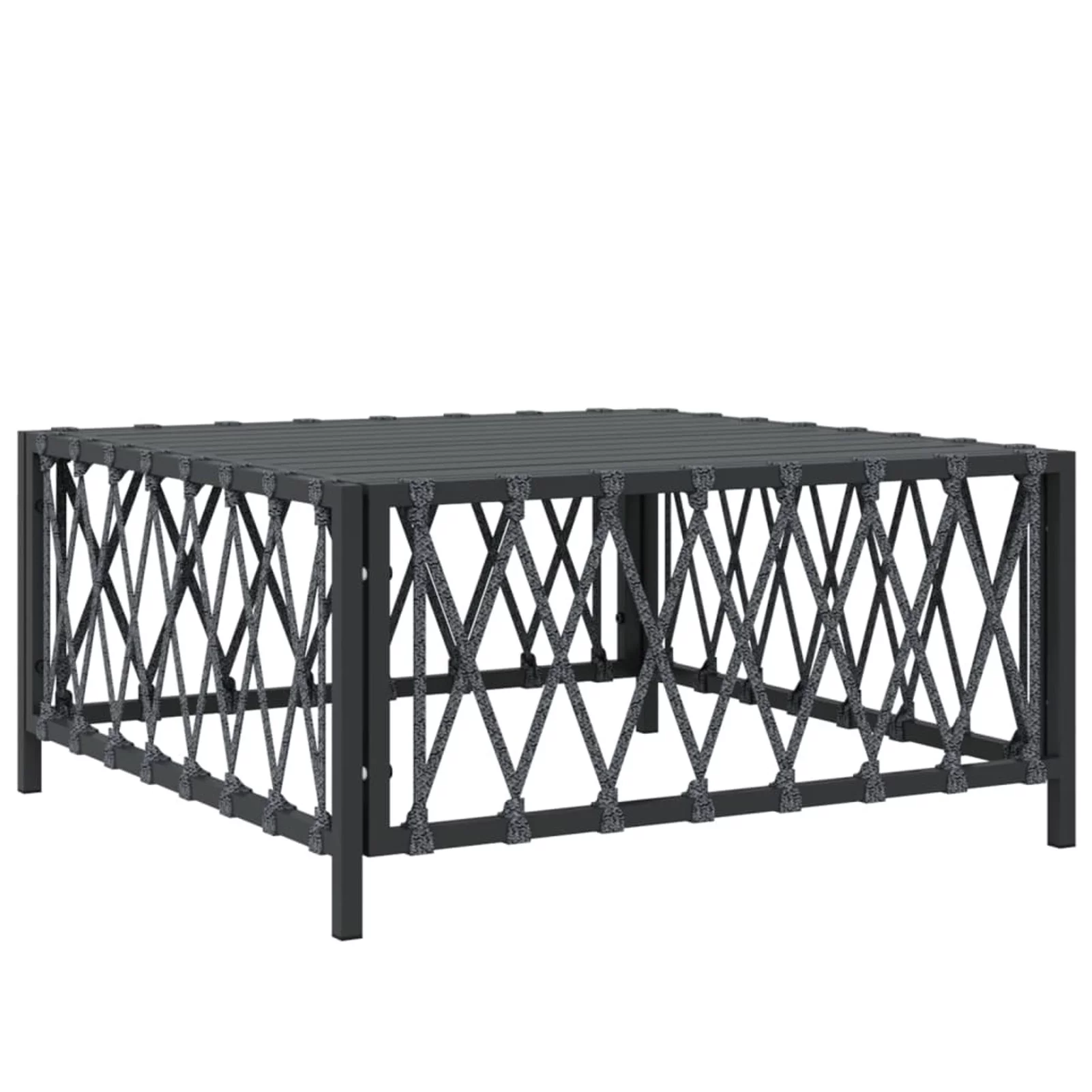 Dcenta 8 Piece Patio Set with Cushions Anthracite Steel