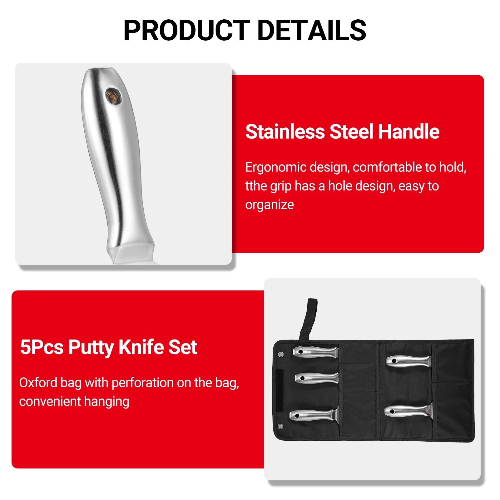 Hand tools shovel,Wallpaper Mud Putty Knife Scraper Knife Set 2/3/4/5/6 Scraper One Paint Scraper Hand Tools 5pcs Putty Polished All-stainless Tool Drywall Knife Paint Knife Set Inch Scraper