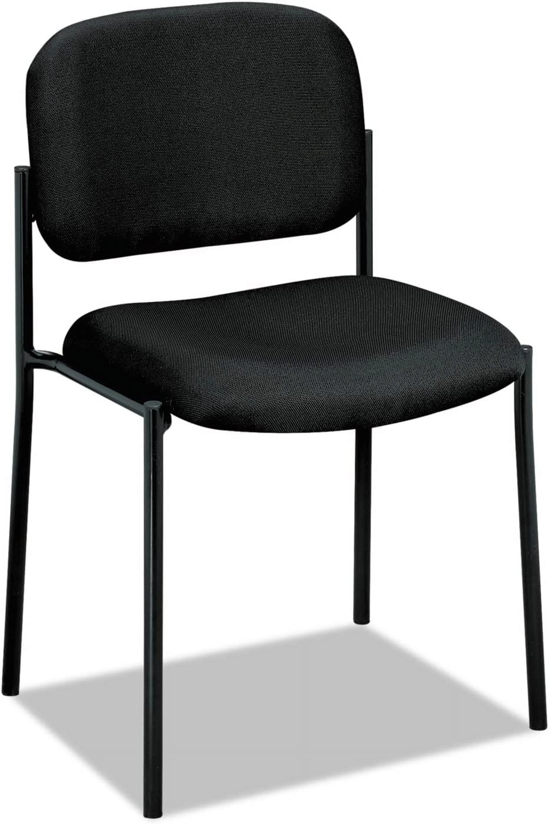 Scatter Armless Stacking Guest Chair, Black
