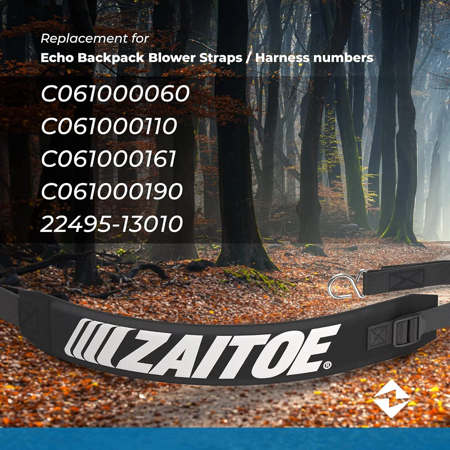 2 Pack Echo C061000111 + V491000040 Backpack Blower Straps & Harness Clips