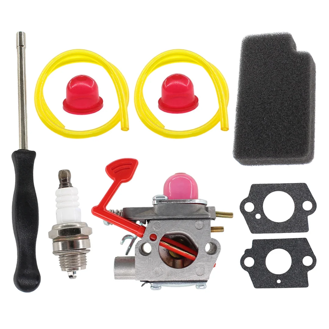 WT-875A Carburetor Carb For Poulan 545081855 Craftsman Gas Blower BVM200C P200C  P325 PP320 Air Filter