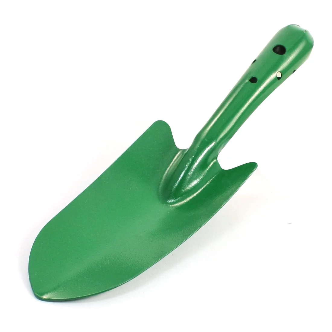 Green 12cm Handle Potted Plants Metal Digging Trowel Gardening Tool