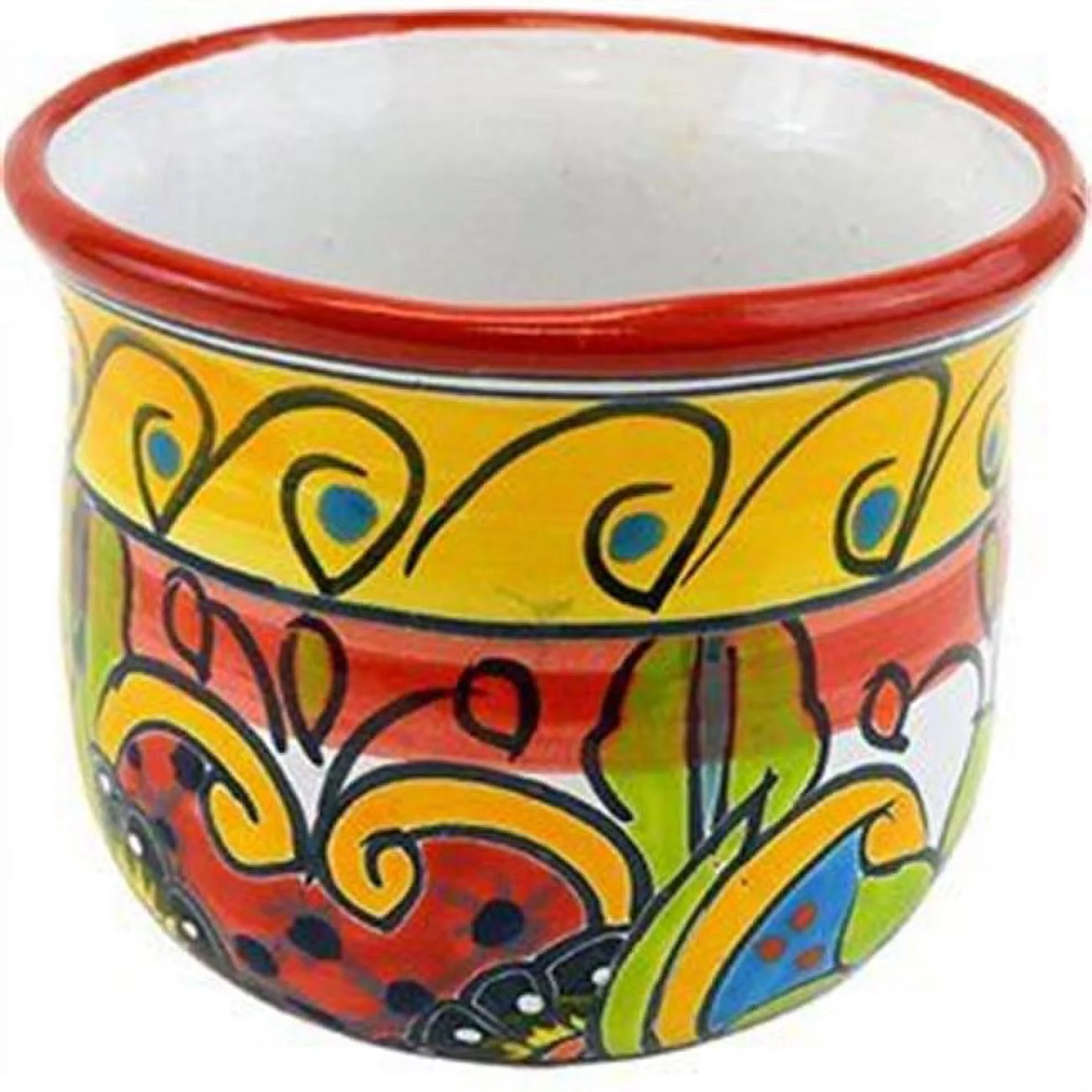 Avera Home Goods 230827 7.5 in. Talavera Hand Painted Planter, Pack of 4