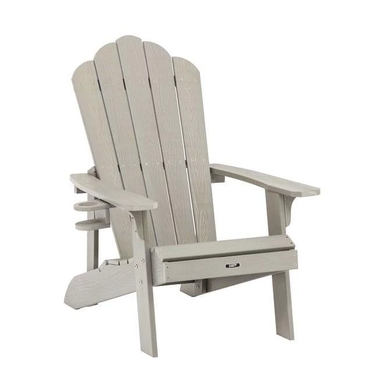 Blue Wave  EZ-Care Tek-Wood Adirondack Chair, Slate Gray - 37 x 30.7 x 41.7 in.
