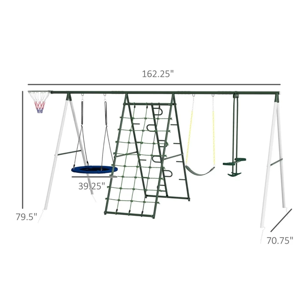 Outdoor Swing with Canopy and Cushioned Seats - UV Resistant, Durable Frame, Weatherproof Fabric - Perfect for Relaxing in the Garden or Patio