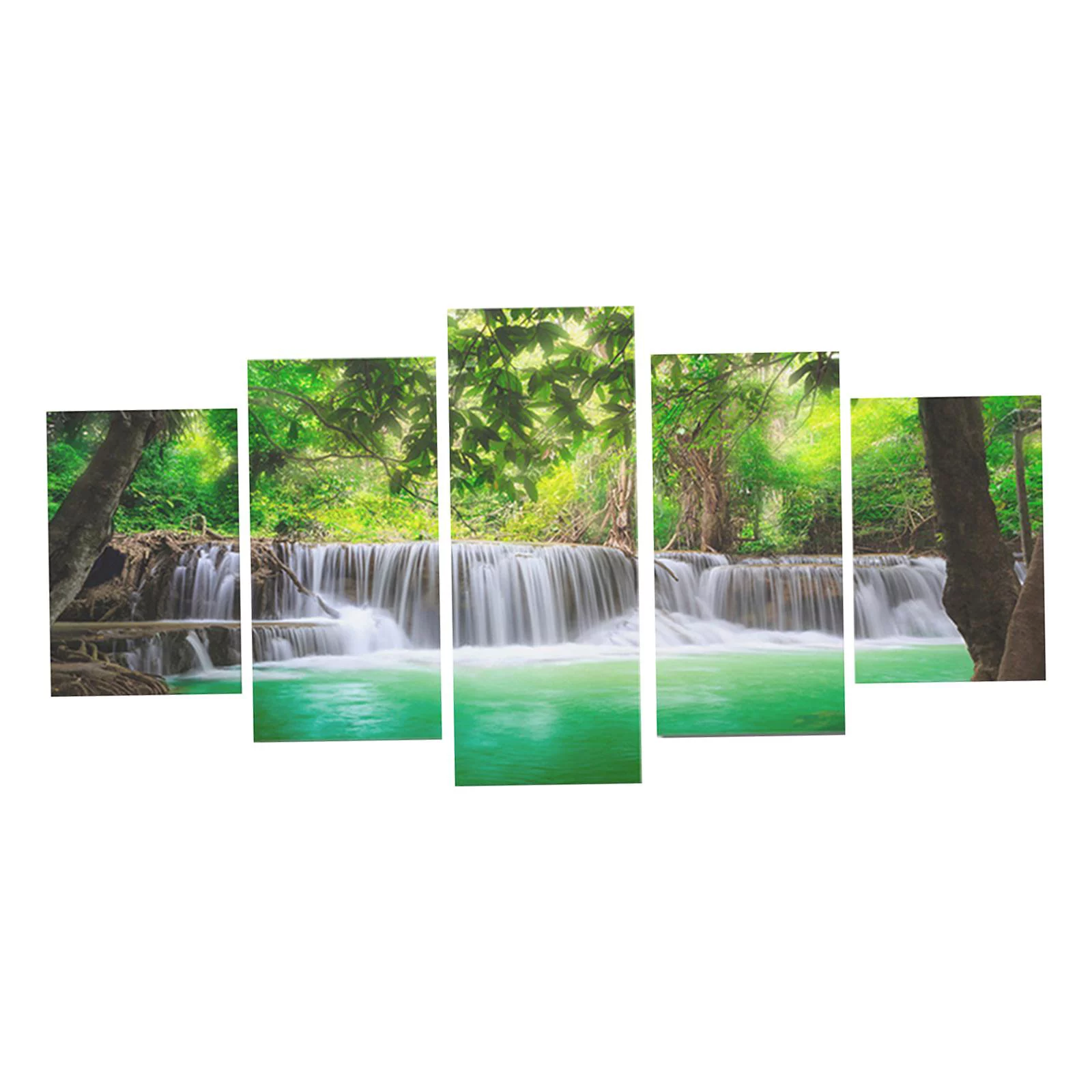 Wall Art Print Painting Hanging Decorative Picture for Bathroom Office Decor Waterfall