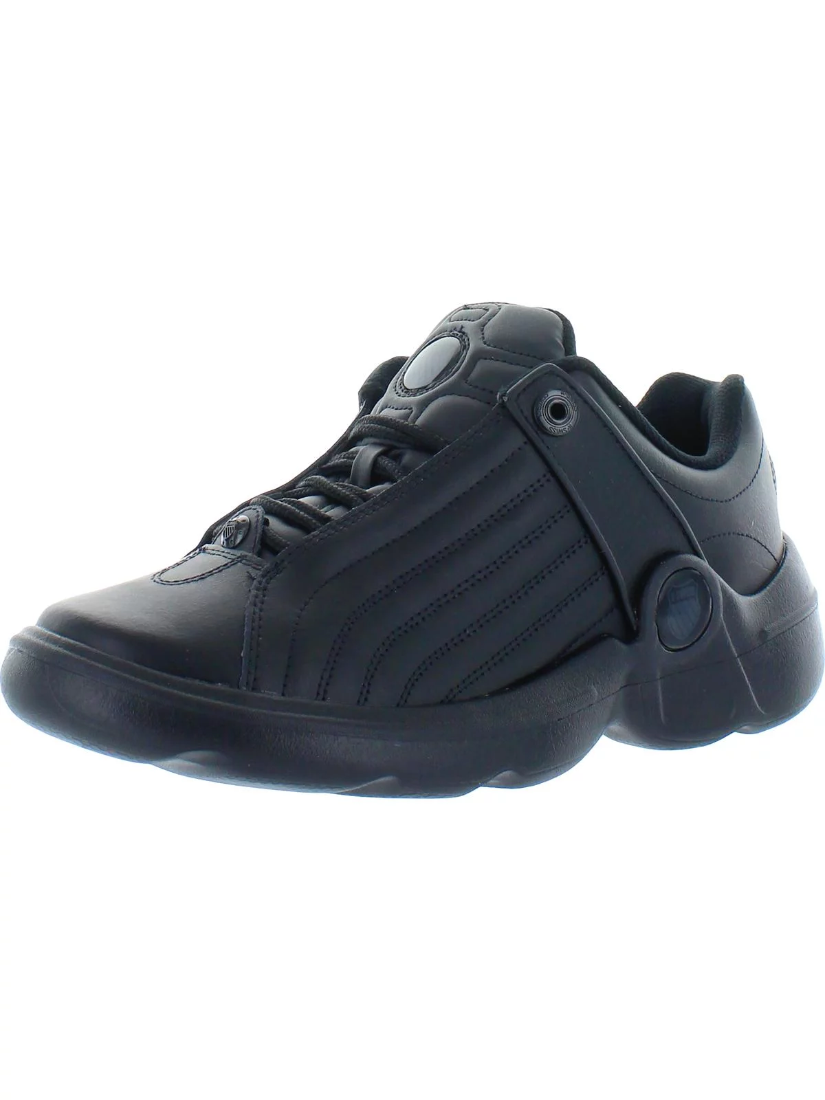 K-Swiss Mens Chilton Low Top Casual Sneakers Black 9.5 Medium (D)