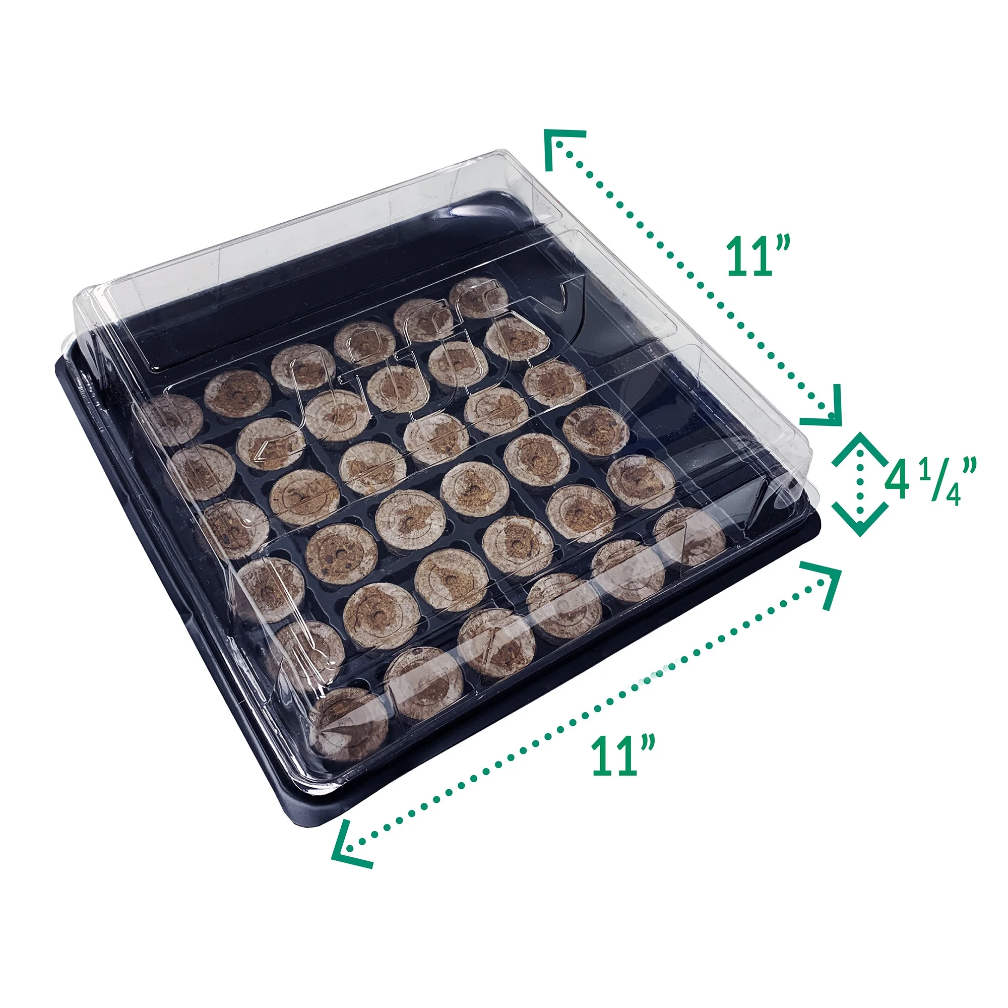 Jiffy 36 Cell Seed Starting Greenhouse Kit, 36mm Peat Pellets