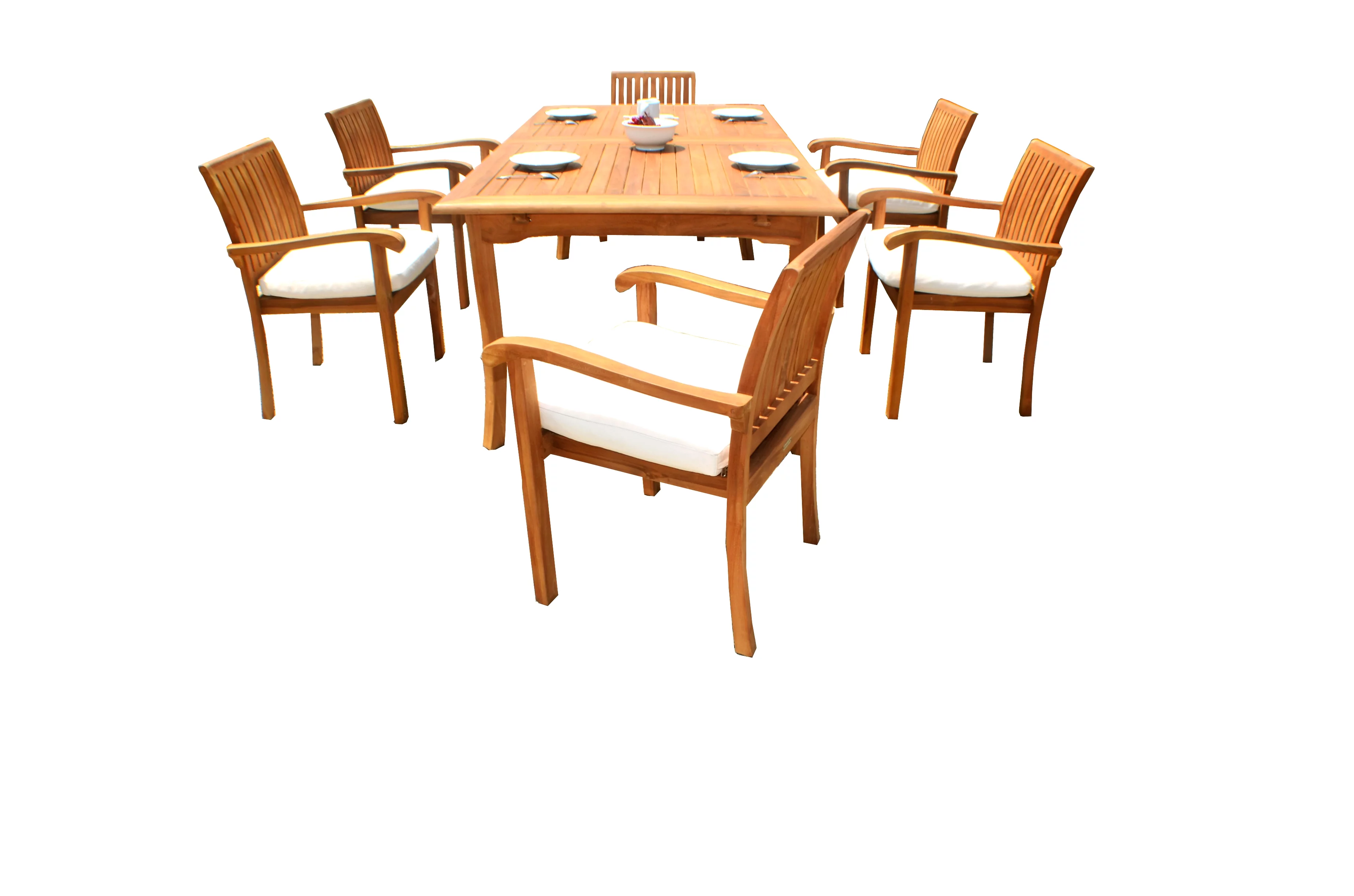 7 PC A Grade Outdoor Patio Teak Dining Set - 94