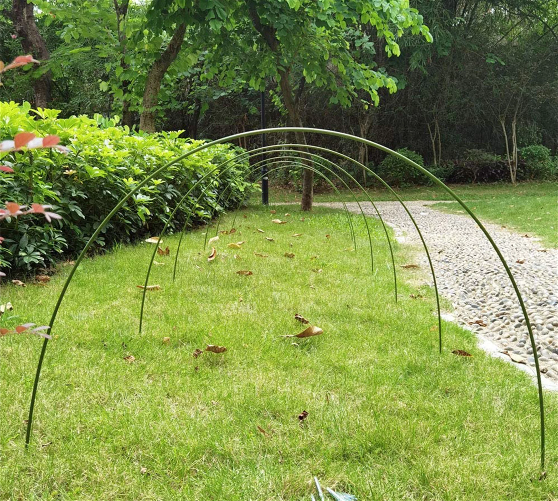 Garden Hoops for Row Cover Hoop House Greenhouse Hoops (6 Pack)