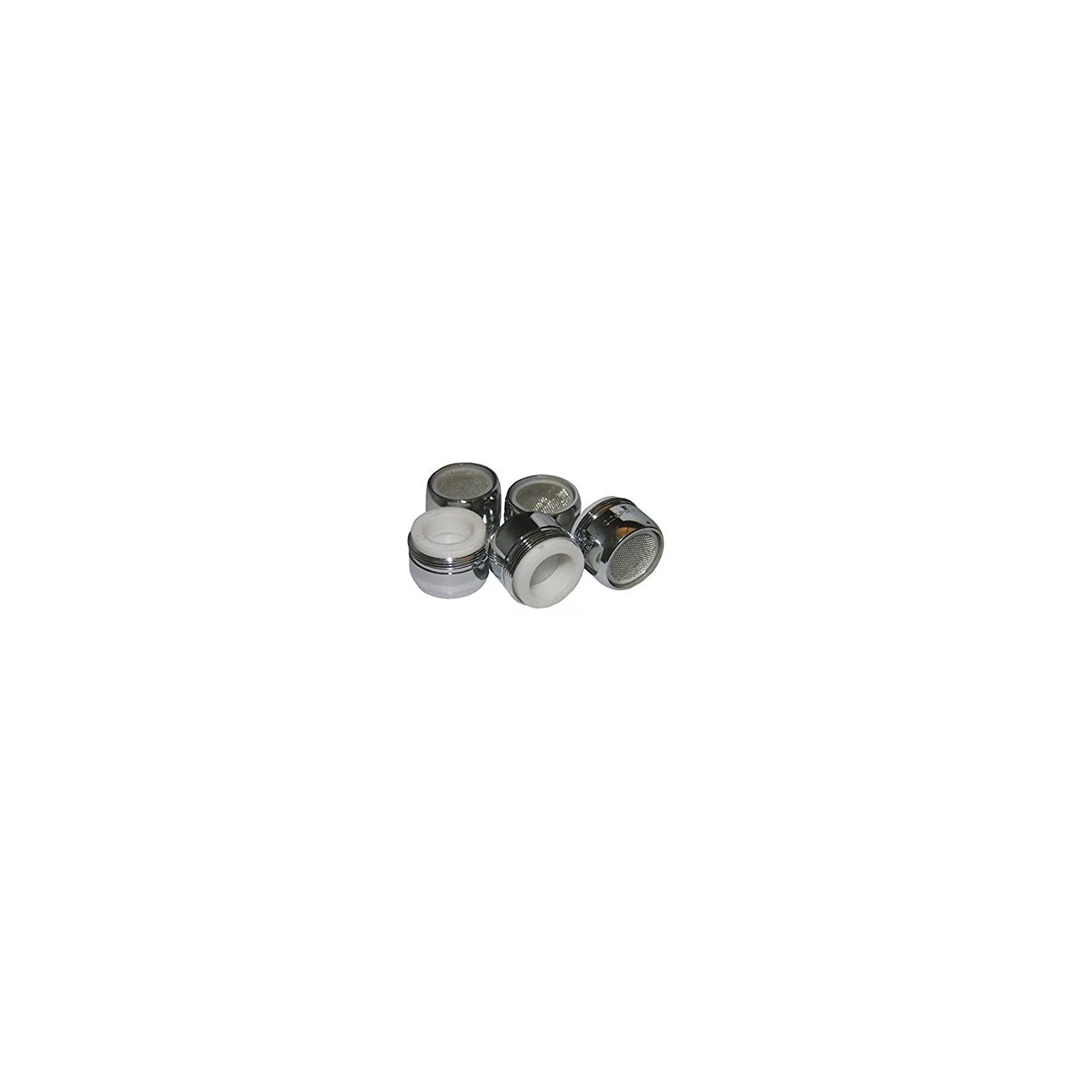 Lasco 1.8 GPM 55/64 In. Male Dual Thread Aerator, Chrome-Plated (5-Pack) 09-9017