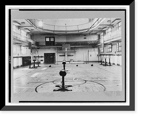 Historic Framed Print, Massachusetts. Worcester. Y.M.C.A. gymnasium, 17-7/8