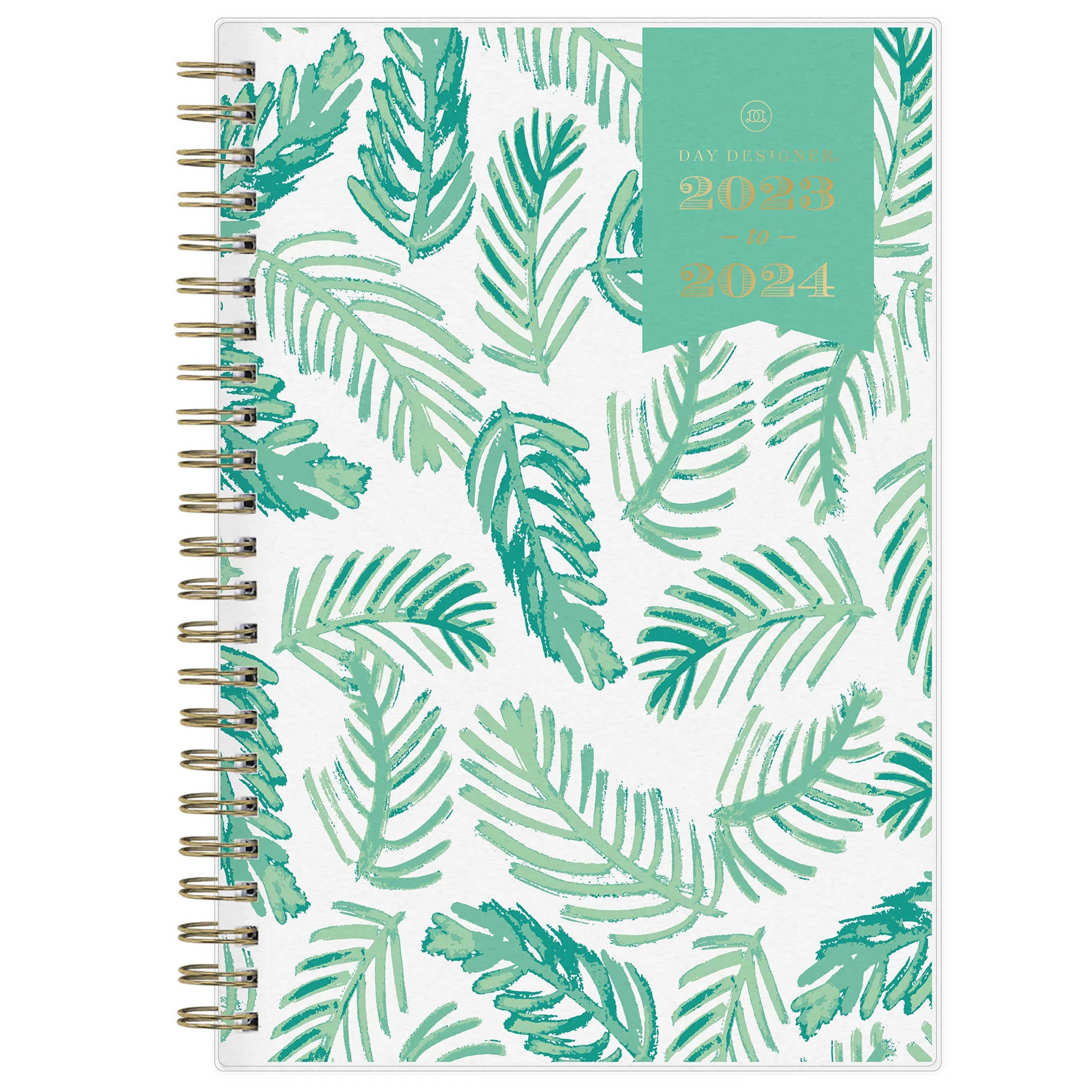 2023-2024 Weekly Monthly Planner, 5x8, Day Designer for Blue Sky, Palms