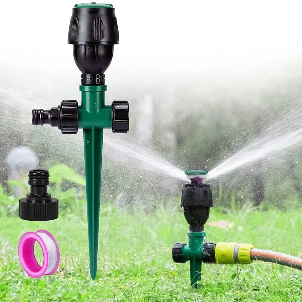 Lawn Garden Water Sprinklers Round Spray Sprinkler Automatic 360 Rotating