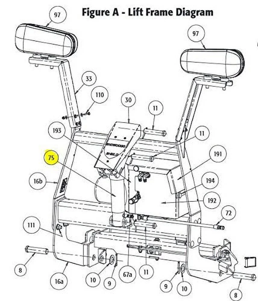 SnowDogg Part # 16154200 - HD, EX, VX, cm Plow Lift Cylinder 2 x 6 in.