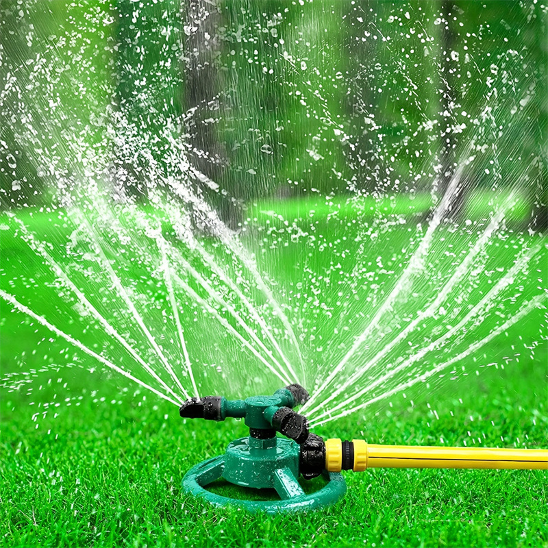 2 Packs Garden Lawn Sprinkler Automatic360 Rotating Adjustable Large Area,Yard Sprinkler System, OscillatingSprinkler Watering Sprayer EasyHose Connection, Yard Sprinkler