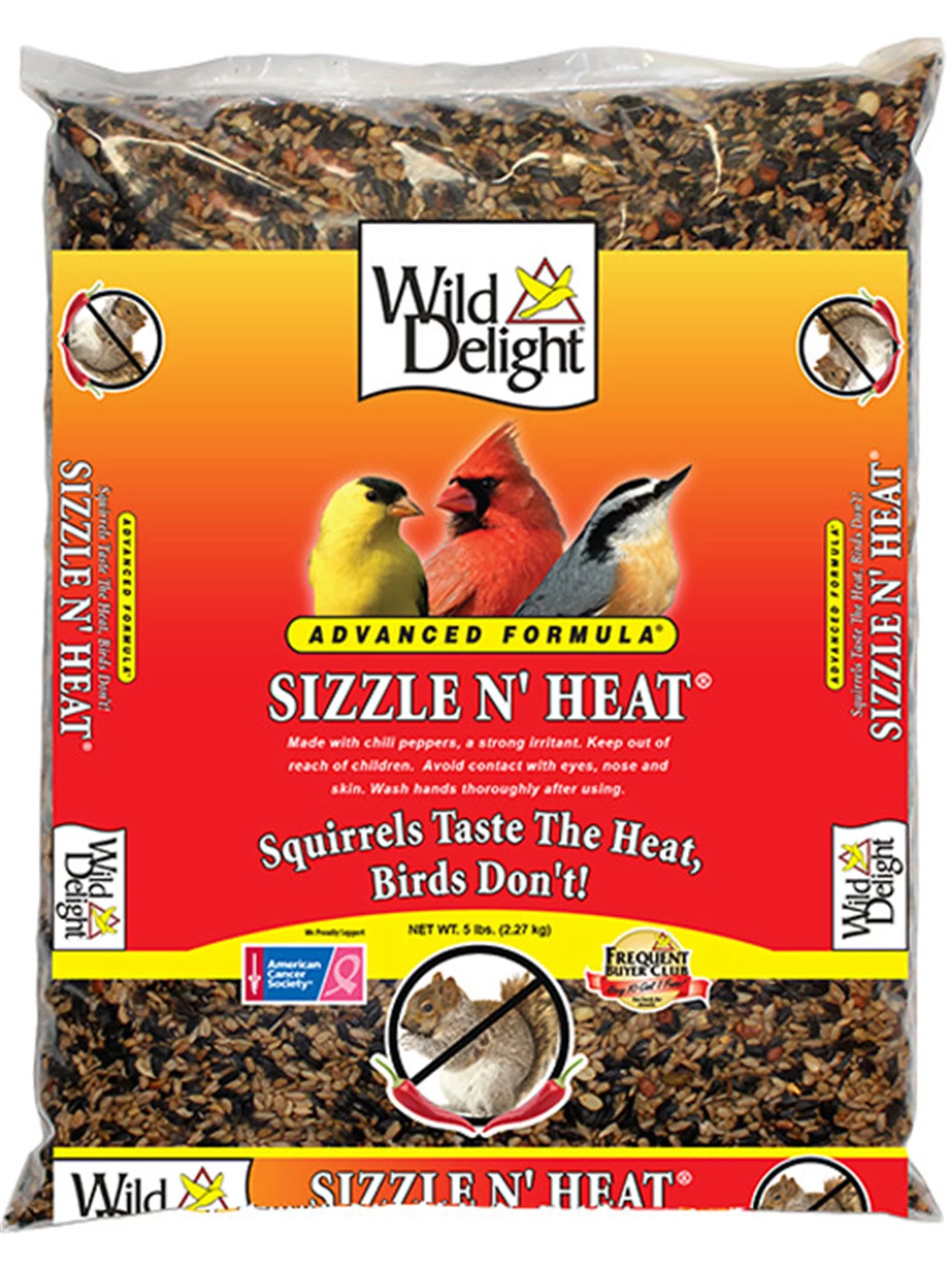 Wild Delight 372050 Sizzle N' Heat Premium Bird Food, 5 Lbs. - Quantity 1
