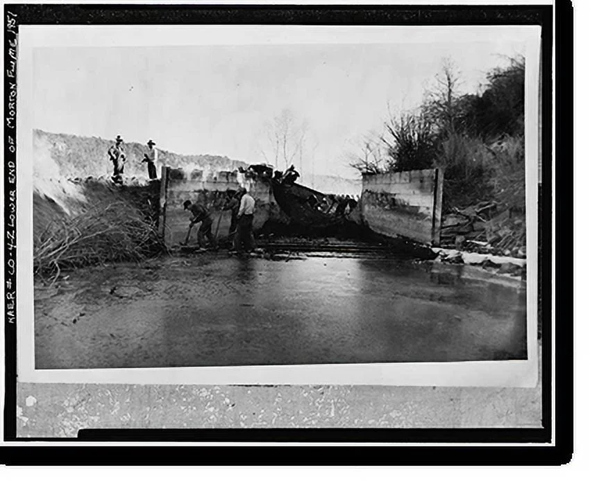 Historic Framed Print, Montezuma Valley Irrigation Company System, Dolores vicinity, Montezuma County, CO - 2, 17-7/8