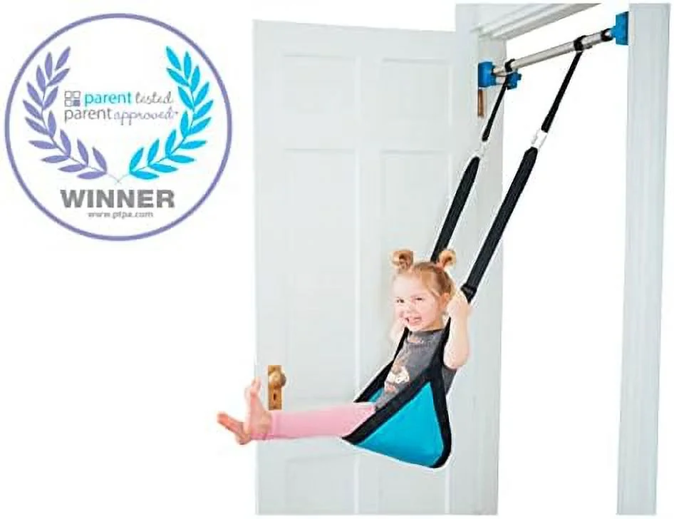 Playzone-fit Kidtrix Doorway Swing Kit - Fun Indoor Doorway Swing for Kids - Includes Classic Swing Seat - Weight Limit 150 lbs. - Recommended Ages 3+ Years