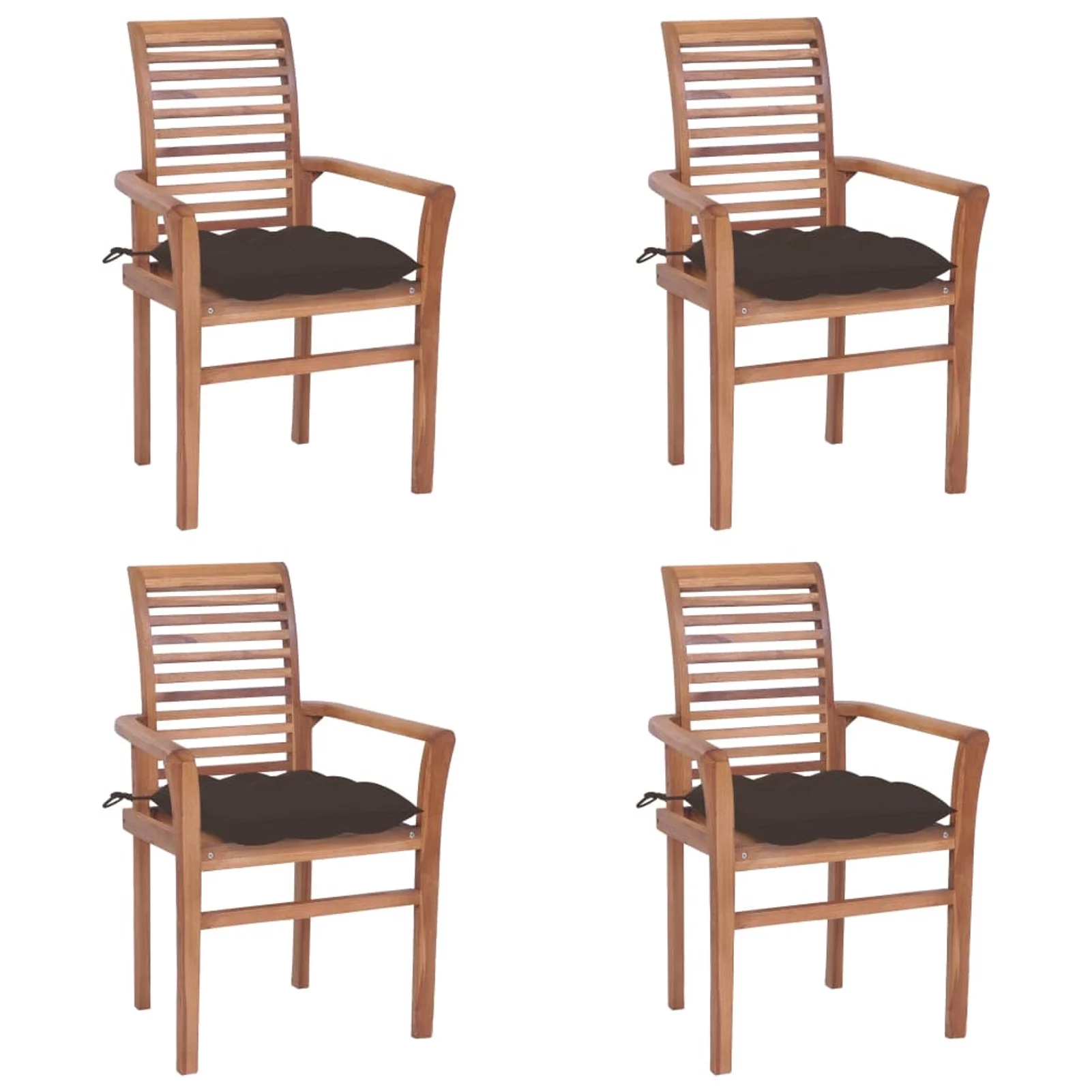 Andoer parcel, Deck Lawn With Seat Chairs Patio Furniture 24.4 X Patio Chairs Furniture With Taupe Wood Chair Teak Wood 4 Piece Chairs With 22.2 X 37 X 22.2 X Inches (w X 4 Pcs
