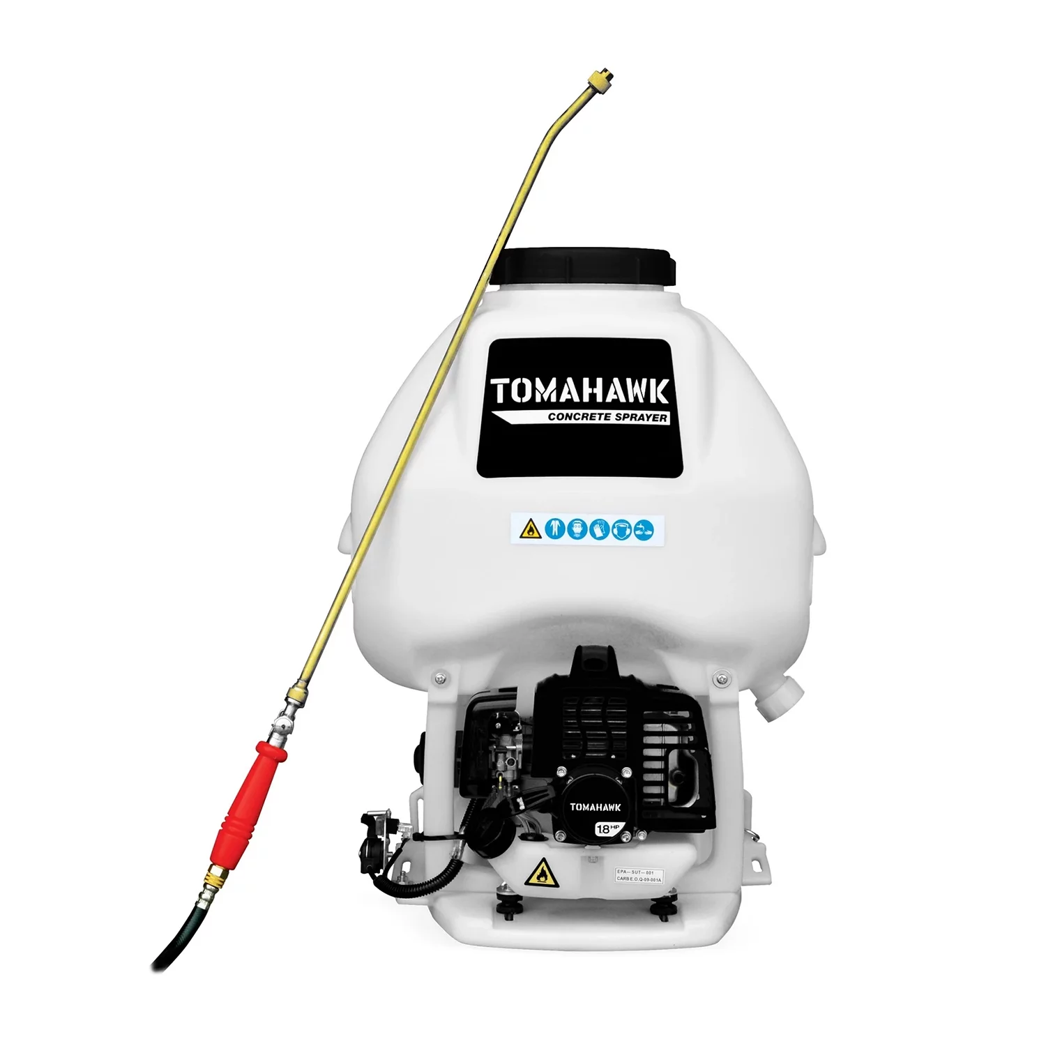 Tomahawk Power 6.5 Gal Backpack Concrete Sprayer 0.5 GPM Gas Finishing Tool