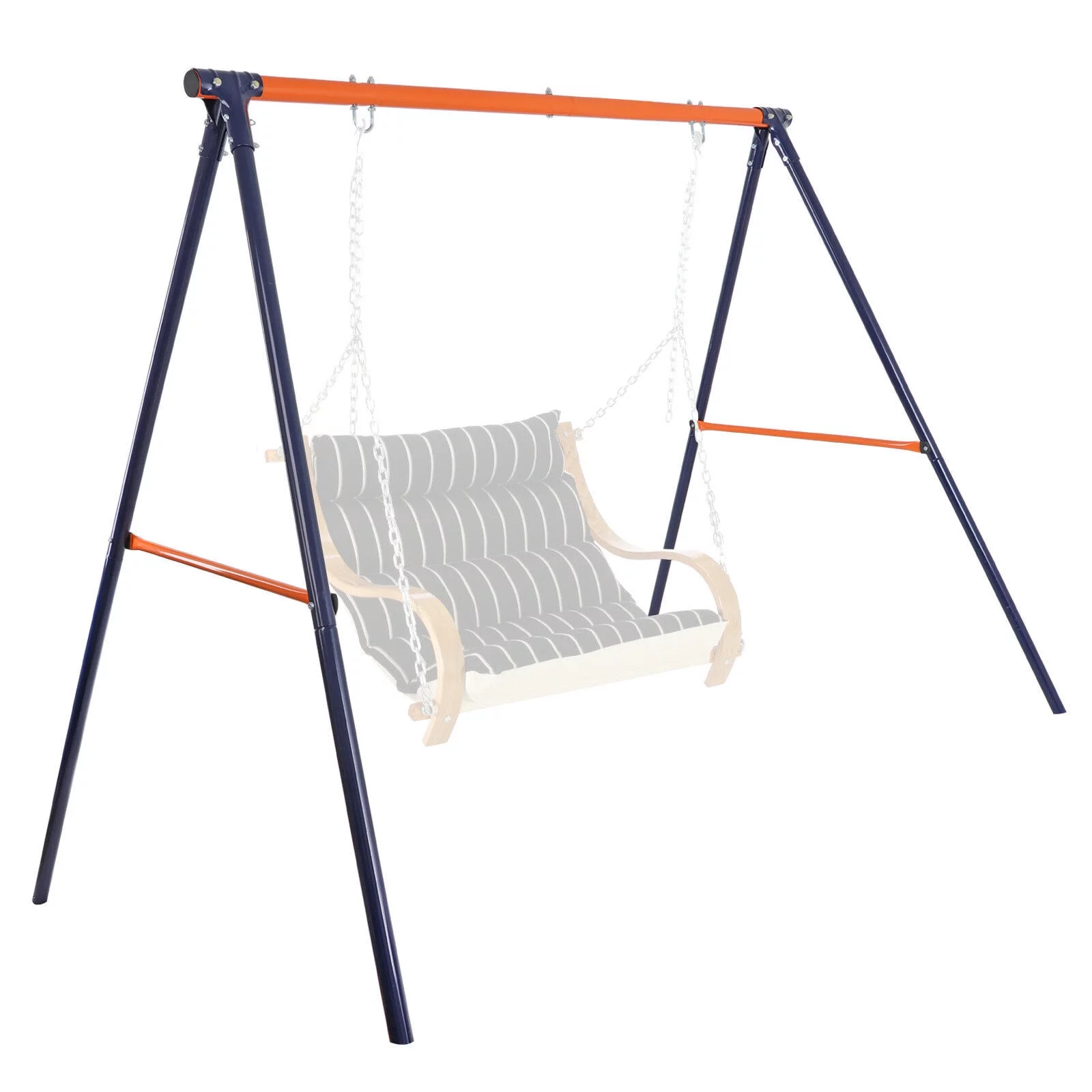 A-Frame Swing Frame Stand Fun Play Chair Kids Children Backyard Max 220 LBs