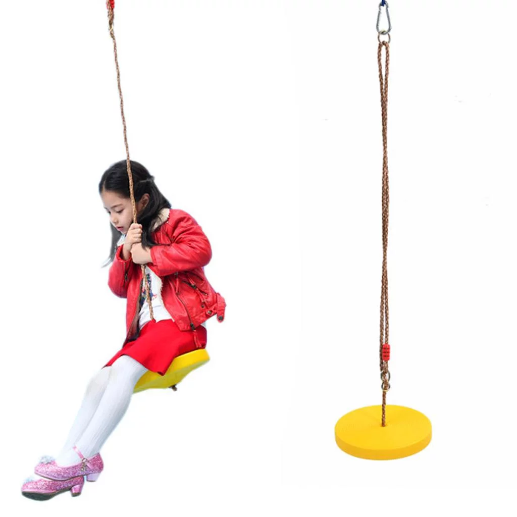 Kids Outdoor Climbing Toy Set, Tree Hanging Swing Rope with Base & Climbing Ladder Playing