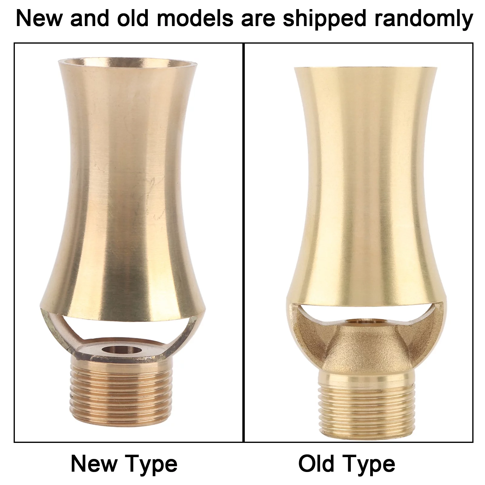 Brass Ice Tower Cascade Cedar Water Fountain Nozzle Spray Pond Sprinkler Head (1/2''3/4''）