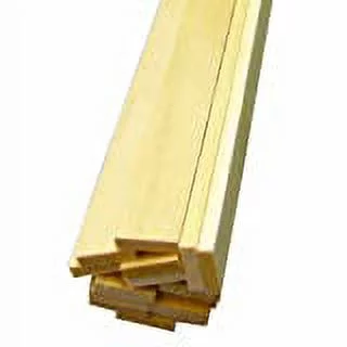 Midwest Products Co. Basswood Strips 3/16x1/2x24 15 MID4059 Wood Building Supplies