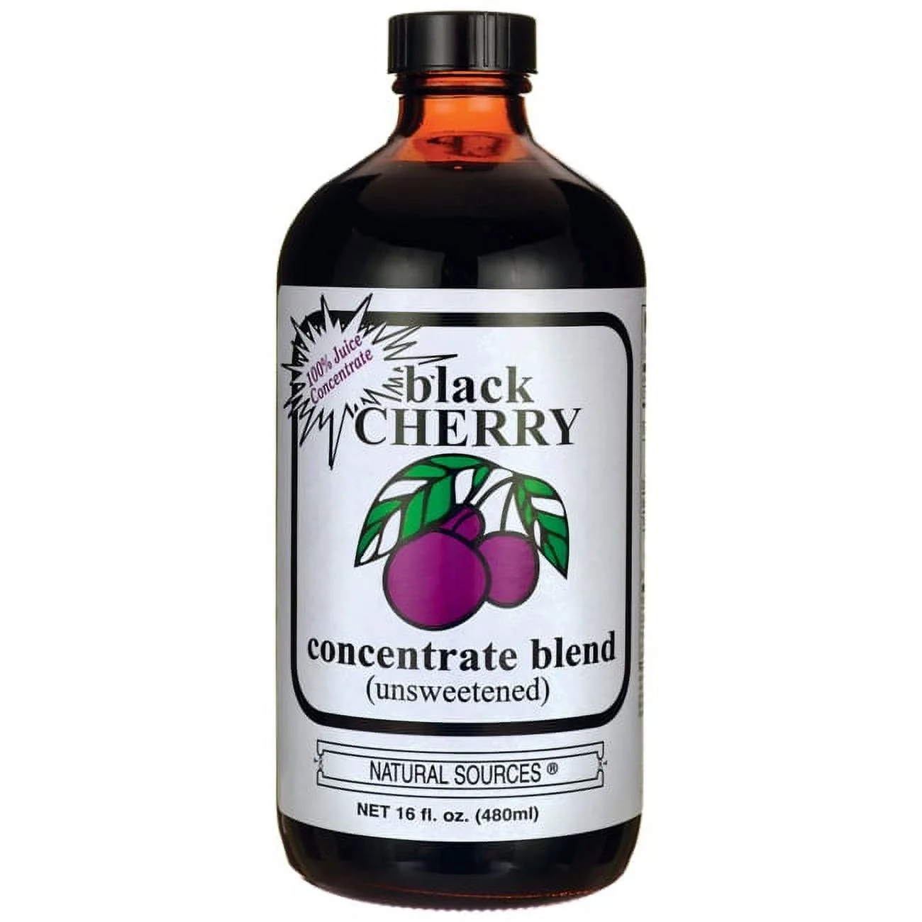 Natural Sources Black Cherry Concentrate Blend (Unsweetened) 16 fl oz Liq