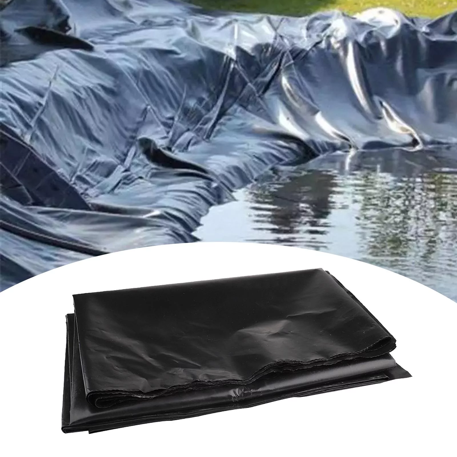 Pond Liner Garden Waterfall Liner Cloth Fish Pond Liner Insulation Film Black , 1.5x2M