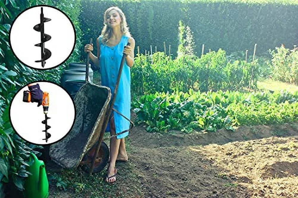 Auger 12Inch One Pack, Garden Plant Flower Bulb Auger For Planting Bulb Seedlings