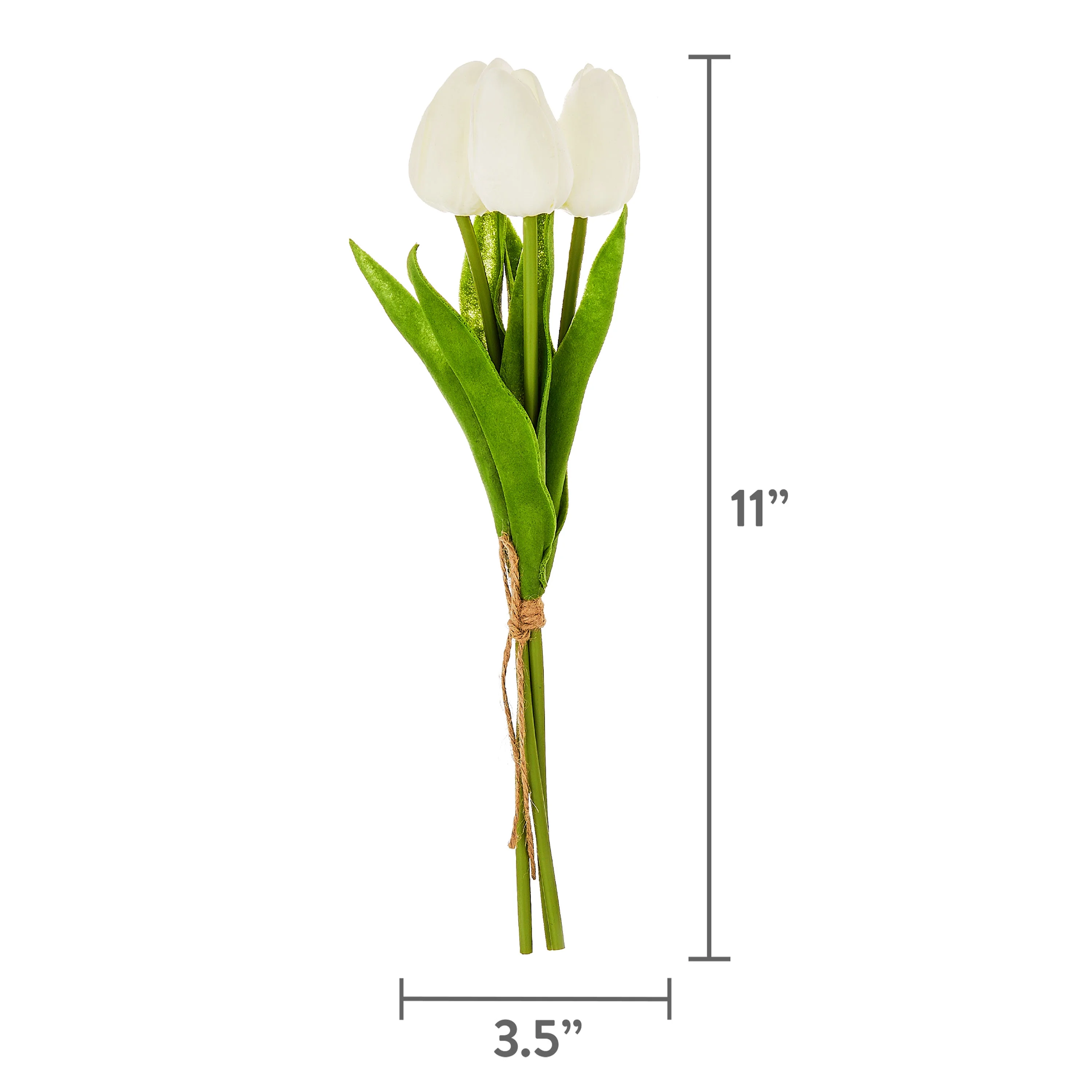 Way To Celebrate Easter White Tulip Bundle, 11 in