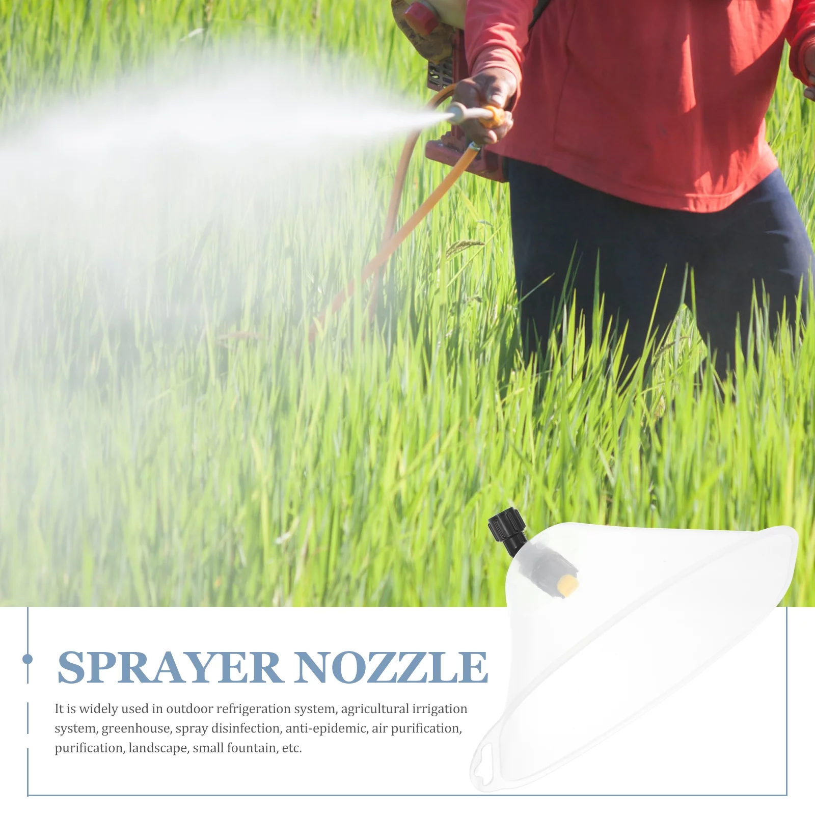 Qumonin High Pressure Misting Nozzles with Windproof Shield (2pcs)