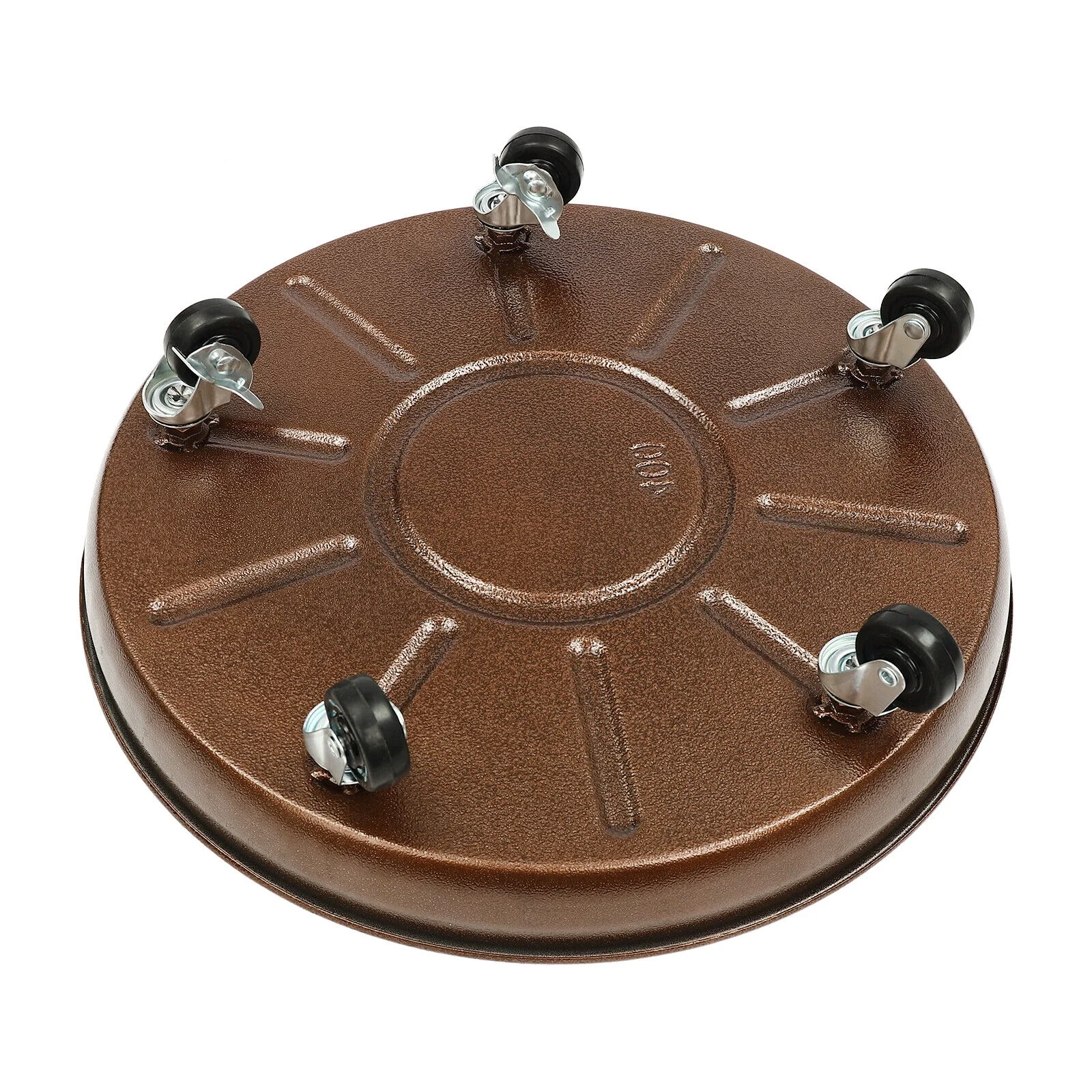 16*4.72in 3Pcs Flowerpot Trays W/ Universal Wheels 16IN Thickened Plant Pot Tray Rack 200-250kg/441-551lbs