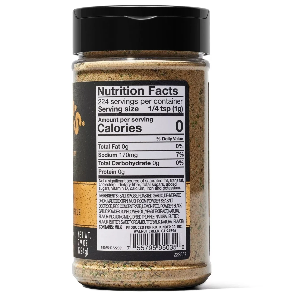 Kinders Prime Steak with Black Garlic and Truffle Seasoning (7.9 Ounce)