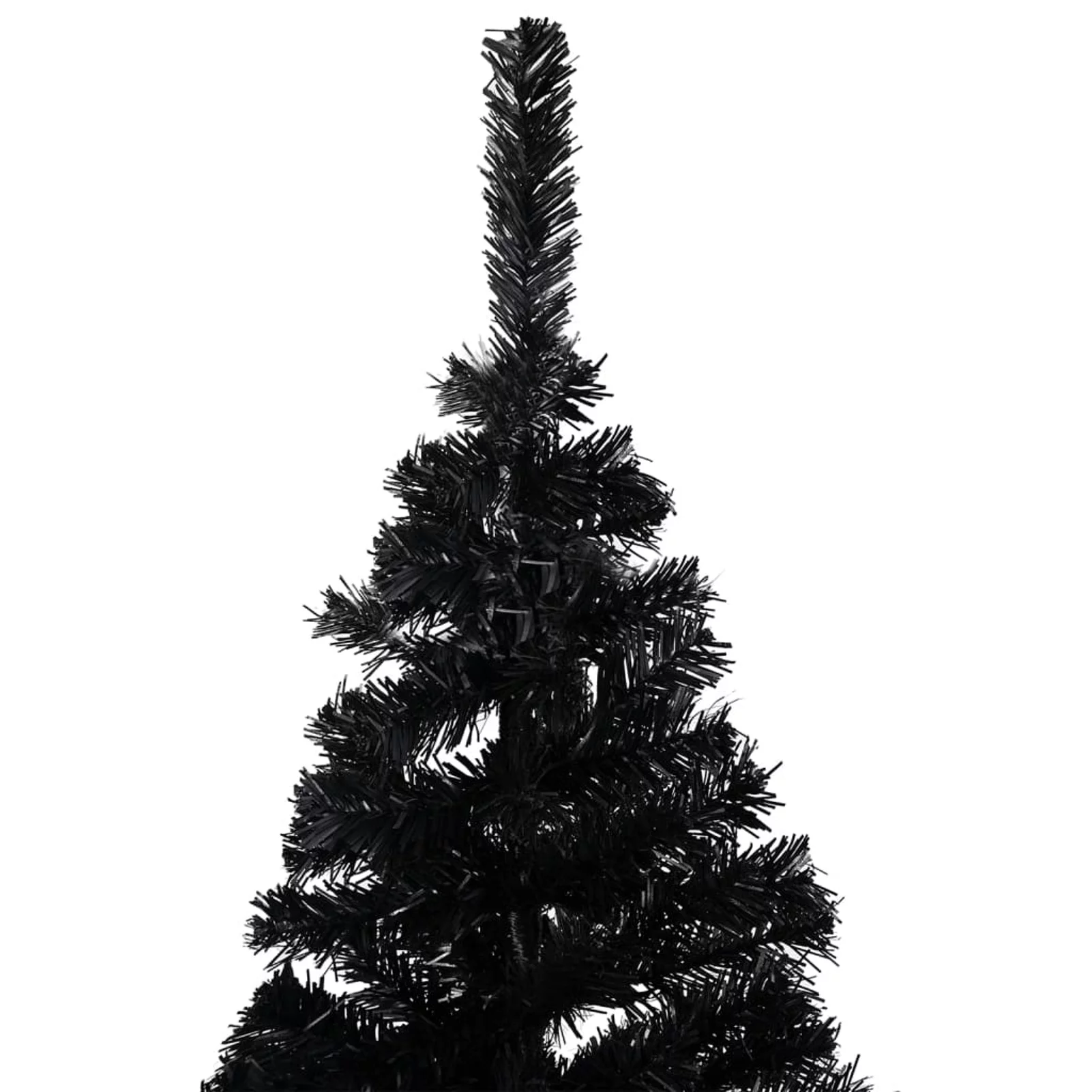 Suzicca Artificial Christmas Tree with LEDs&Ball Set Black 59.1