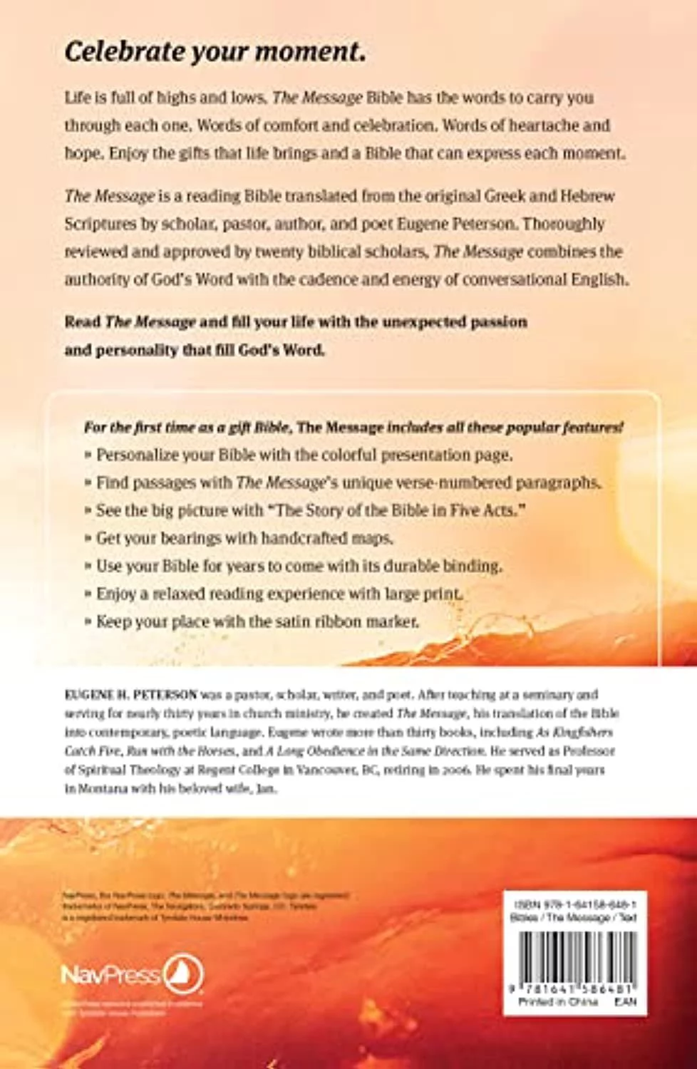 The Message Deluxe Gift Bible, Large Print (Leather-Look, Cranberry Laurels) (Other)