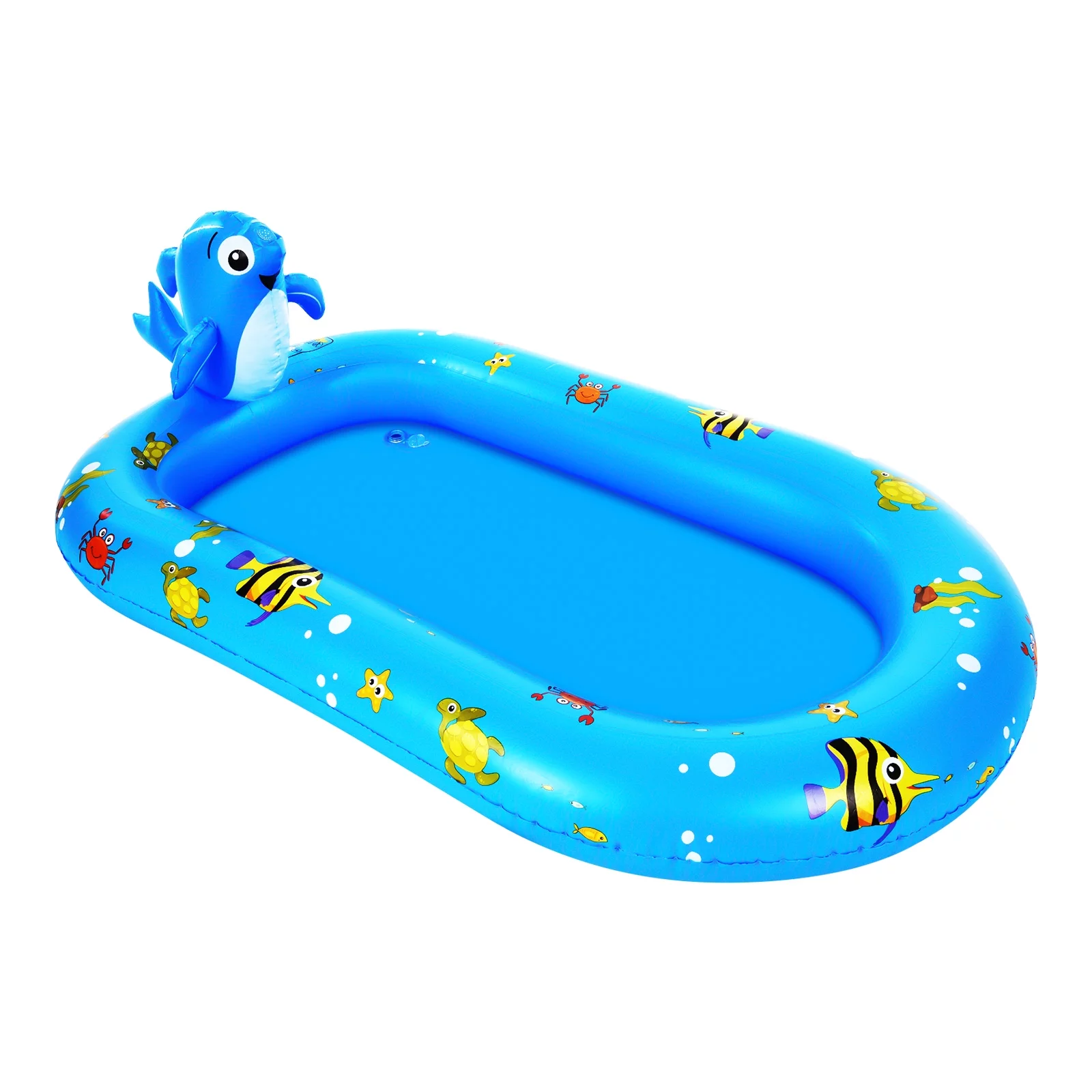 Spray Fountain,Pool With 67 Pool 170 * 67 Pad Pool Summer Water Pool Sprinkler Kids Water Pad Spray Pad Sprinkler Dolphin Inflatable Sprinkler 67 * 40in Pool Kids Kiddie Pool Lawn ( 170