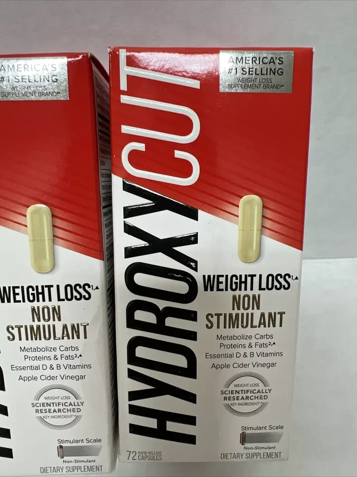 2 Pack Hydr-oxycut Pro Clinical Non-Stimulant Lose Wei-ght 72 Capsules