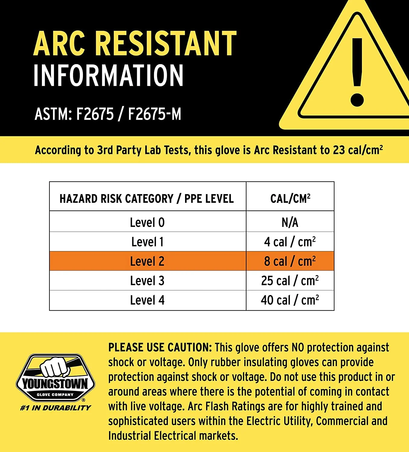 Youngstown Glove Co Arc Flash Gloves,Goat Grain Leather,L,PR 12-3265-60-L